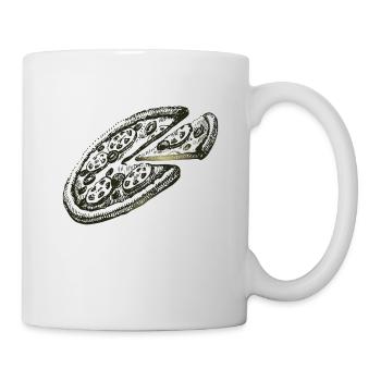 pizza - Mug blanc - blanc - Droite