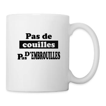 no balls not confusing - Mug - white - Right