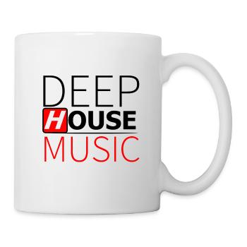Deep House Musik - Tasse - Weiß - Rechts