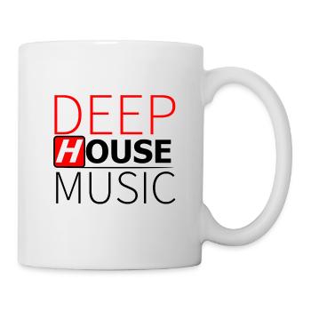 Deep House Musik - Tasse - Weiß - Rechts
