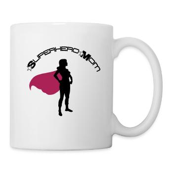 Superhero hero super heroine mom mother's day mother - Mug - white - Right