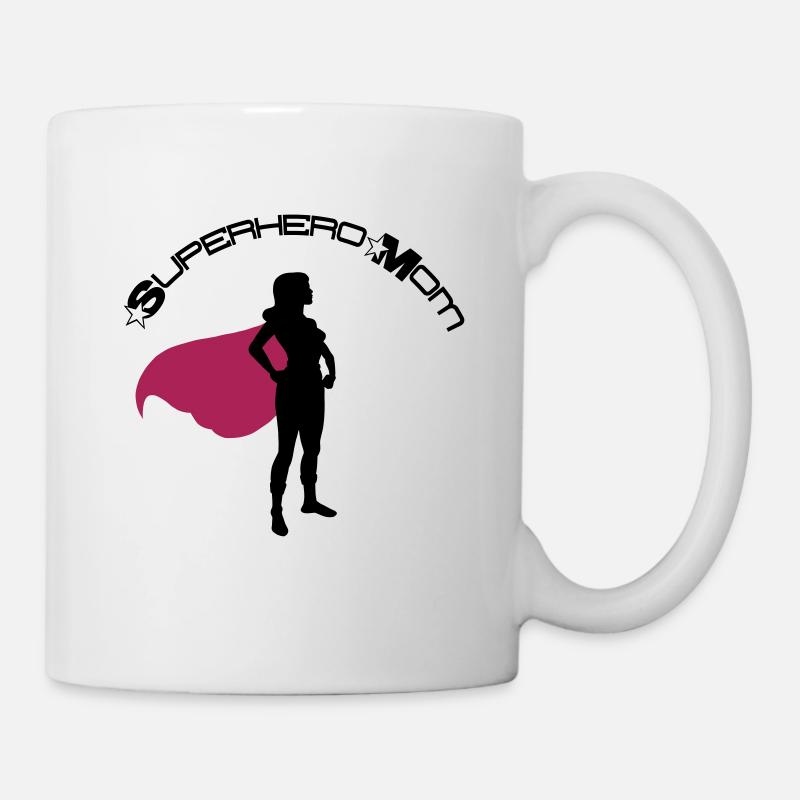 Superhero Held Superheldin Mama Muttertag Mutter - Tasse - Weiß