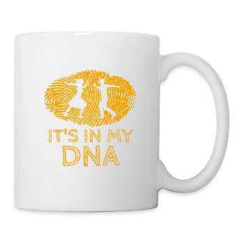 Lindy Hop It's in my DNA Tanzen Geschenk Swing - Tasse - Weiß - Rechts