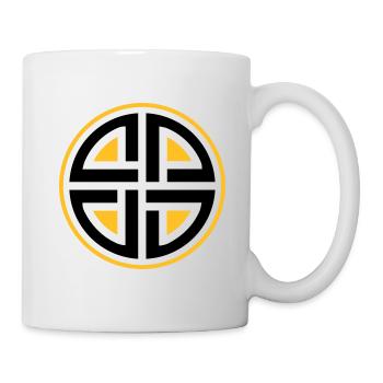 Schildknoten, Keltischer Knoten Thor Schutz Symbol - Tasse - Weiß - Rechts