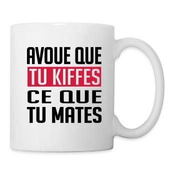 HUMOUR DESIGN ET MOTIF DROLE POUR FEMME - Mug blanc - blanc - Droite