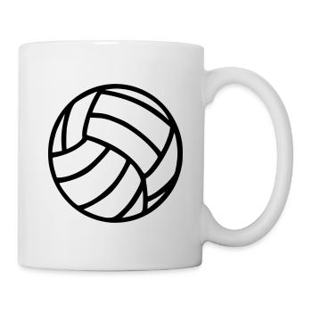 Volleyball - Tasse - Weiß - Rechts