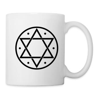 Hexagram, Magic, Merkaba, David Star, Yin Yang - Mug blanc - blanc - Droite