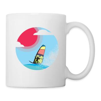 planchiste - Mug blanc - blanc - Droite