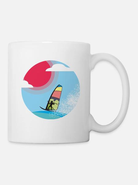 Windsurfer - Tasse - Weiß
