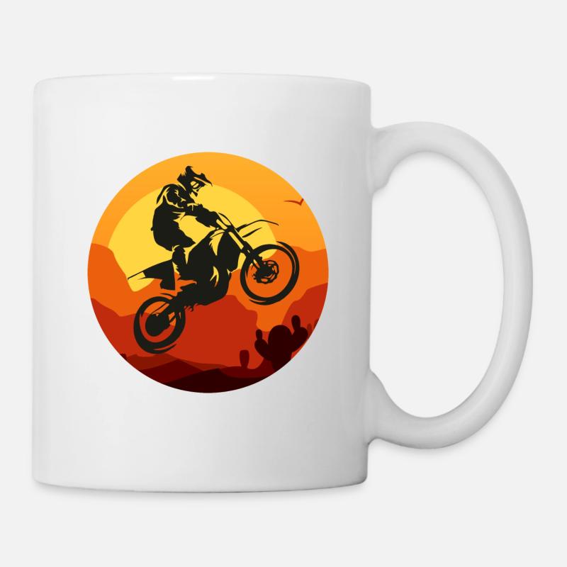 Motocross - Tasse - Weiß