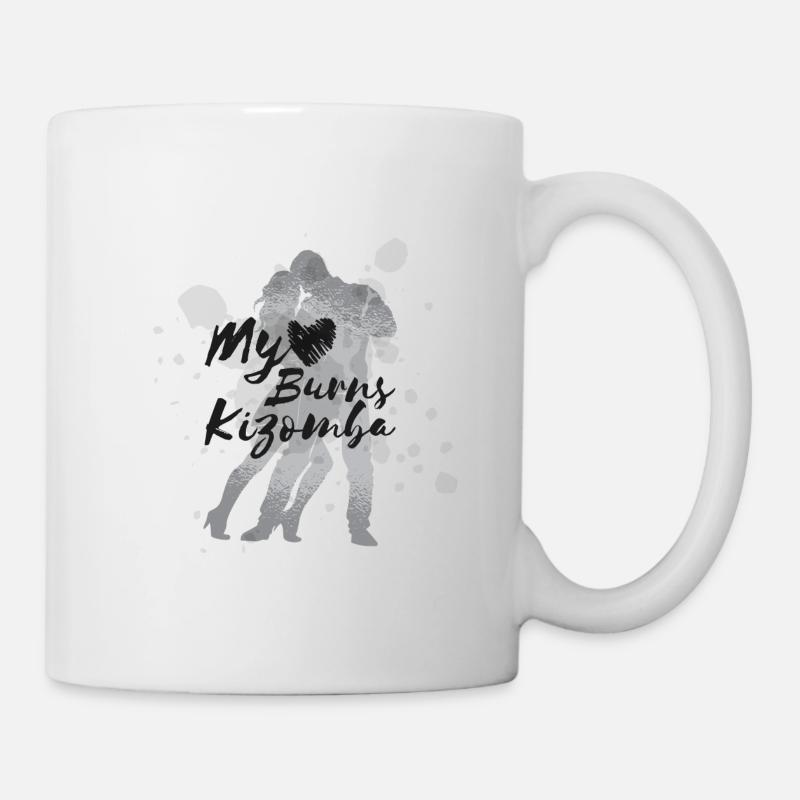 my heart burns Kizomba - Mug - white