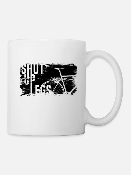 Road Bike Limit Shut Up Legs - Mug - white