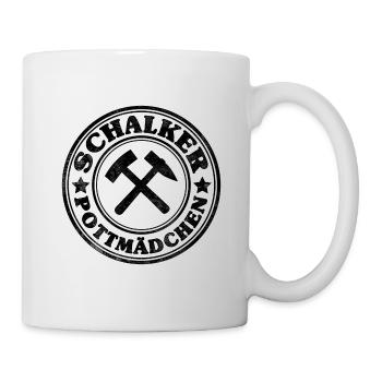 Schalker Pottmädchen - Tasse - Weiß - Rechts