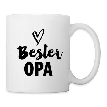 Bester Opa - Tasse - Weiß - Rechts