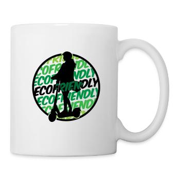 eco friendly | E-Scooter Escooter Elektro Roller - Tasse - Weiß - Rechts