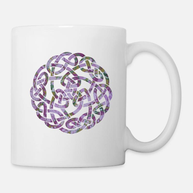 keltischer knoten 5 e 230 - Tasse - Weiß