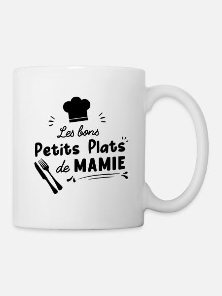 bon petit plat de mamie - Mug blanc - blanc