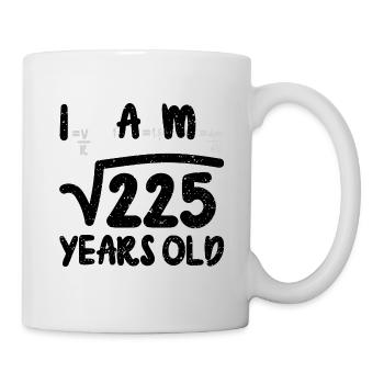 J'ai 225 ans - 15e anniversaire - Mug blanc - blanc - Droite