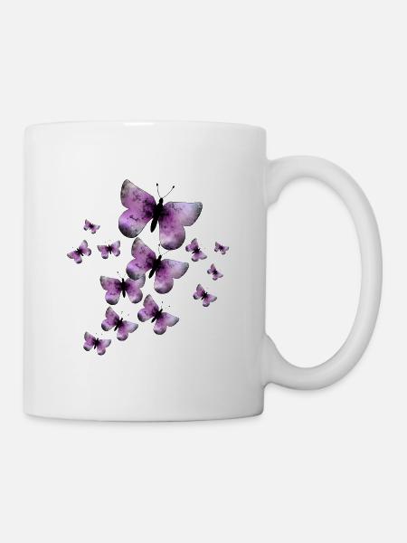 Butterflies - Mug - white