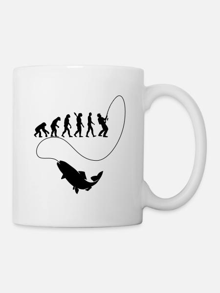 pêche - Mug blanc - blanc