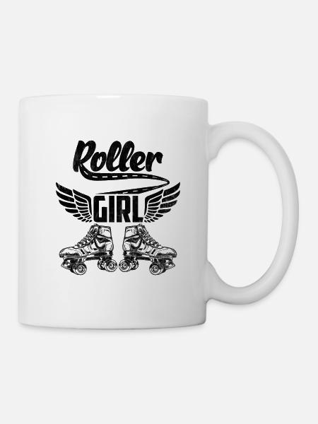 Roller Girl | Rollschuhe Rollschuhlaufen Geschenk - Tasse - Weiß