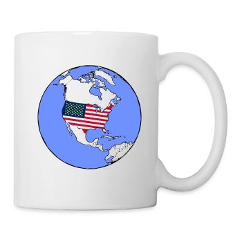 USA america first gift - Mug blanc - blanc - Droite
