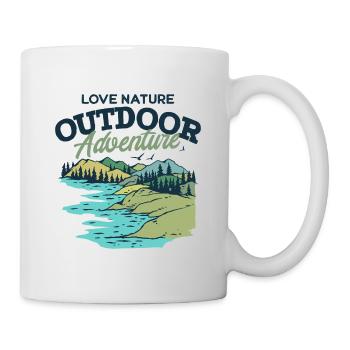 Outdoor Adventure Love Nature - Mug - white - Right