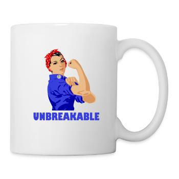 Unbreakable Strong Women Girl Power Feminismus - Tasse - Weiß - Rechts