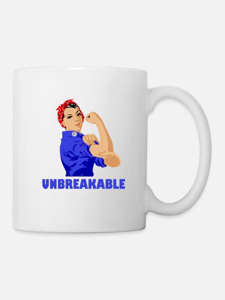 Unbreakable Strong Women Girl Power Feminism - Mug - white