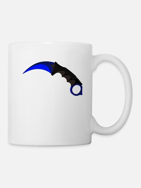 Blue karambit - Mug - white