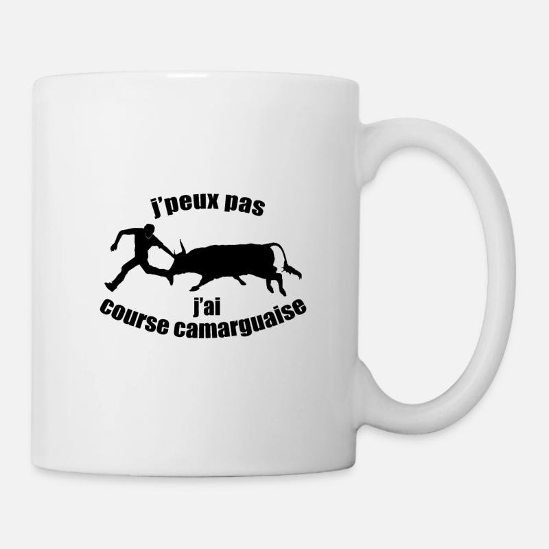 J'ai course camarguaise taureau cocardier biòu arl - Mug blanc - blanc
