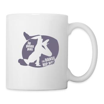 Ich kann nicht Hip Hop Girl Run tanzen - Tasse - Weiß - Rechts