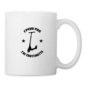 J'peux pas j'ai trottinette électrique freestyle - Mug blanc - blanc - Droite