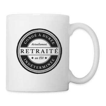 Retraité en CDI - Mug blanc - blanc - Droite