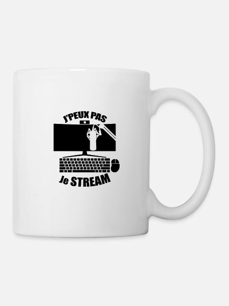 J'peux pas j'ai stream streameuses et streamer - Mug blanc - blanc