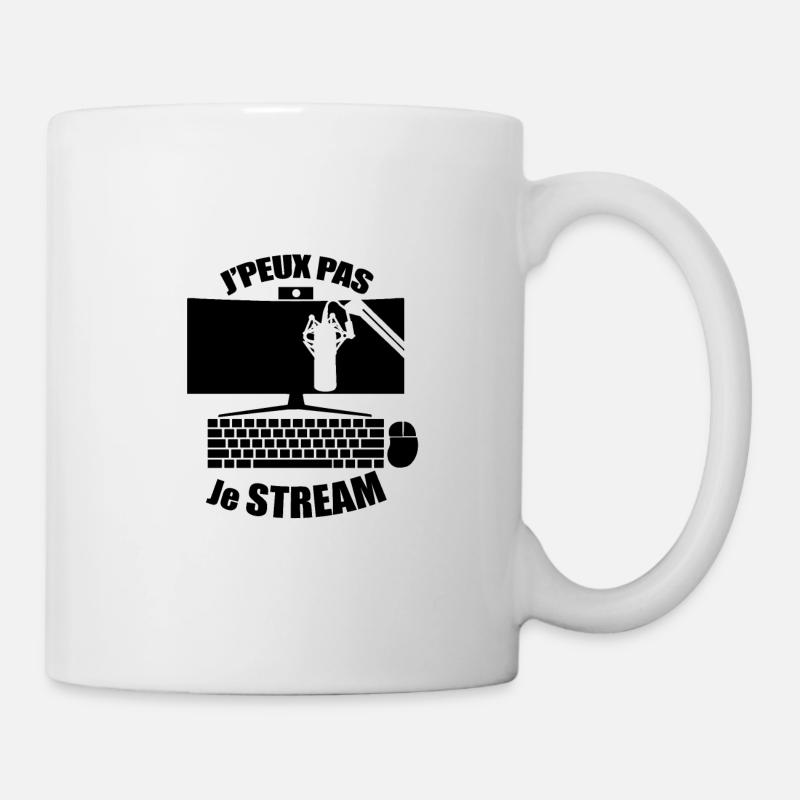 J'peux pas j'ai stream streameuses et streamer - Mug blanc - blanc