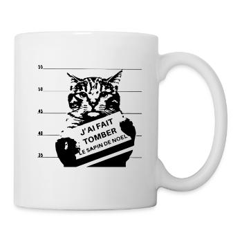 J'ai fait tomber le sapin - Mug blanc - blanc - Droite