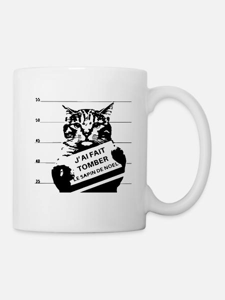 J'ai fait tomber le sapin - Mug blanc - blanc