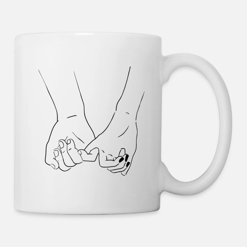 Hand Hands Love Couple - Mug - white