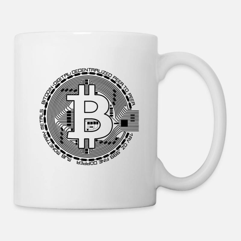 Bitcoin - Mug blanc - blanc