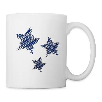 ETOILE. STAR. ETOILES. FÊTE. ANNIVERSAIRE. NOËL. C - Mug blanc - blanc - Droite