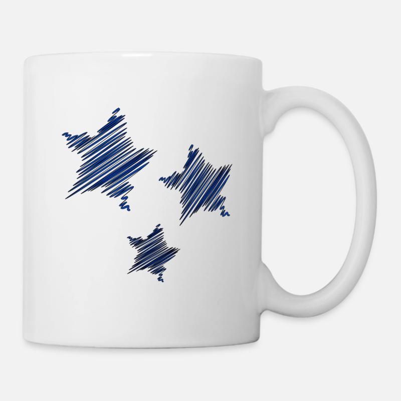 STERN. STERN. STERNE. FEST. JAHRESTAG. WEIHNACHTEN. C - Tasse - Weiß