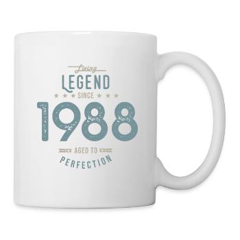 Legende seit 1988 33 Jahre Jubiläumsgeschenk - Tasse - Weiß - Rechts