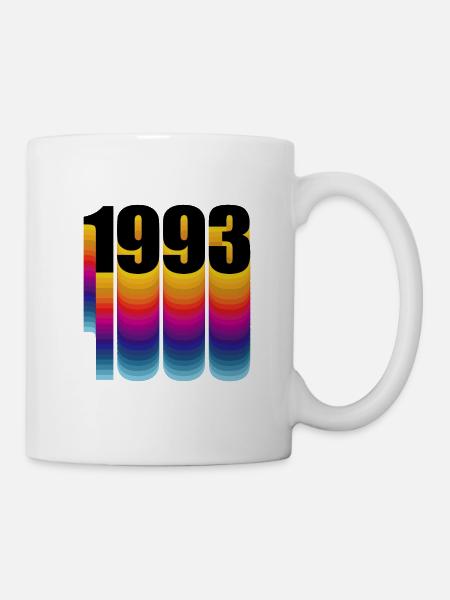 1993 Année de naissance - Mug blanc - blanc