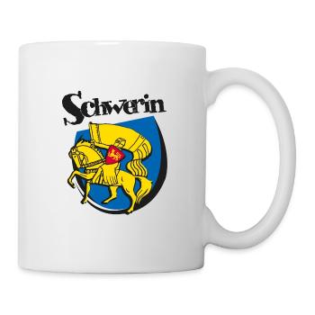 Schweriner Wappen - Tasse - Weiß - Rechts
