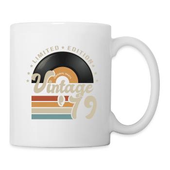 Vintage Vinyl 1979 birthday gift 42 years - Mug - white - Right