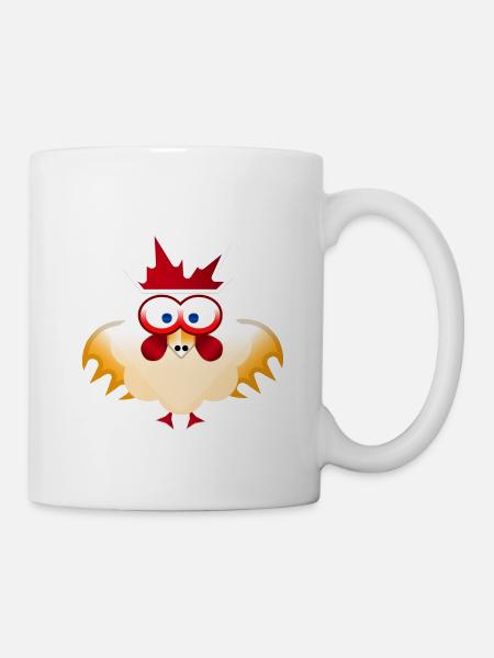 Hahn Hahn - Tasse - Weiß