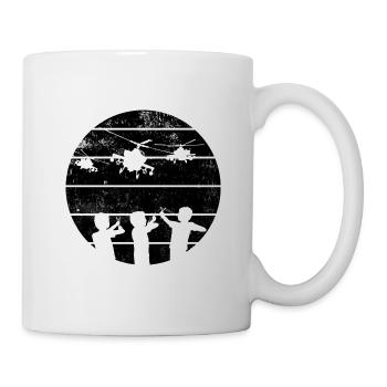 This Kids Loves Helicopters I Kids Outfit - Mug blanc - blanc - Droite