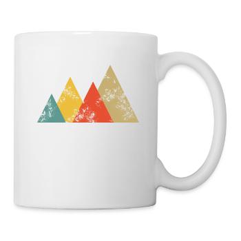 Mountains Retro Berge Vintage - Tasse - Weiß - Rechts