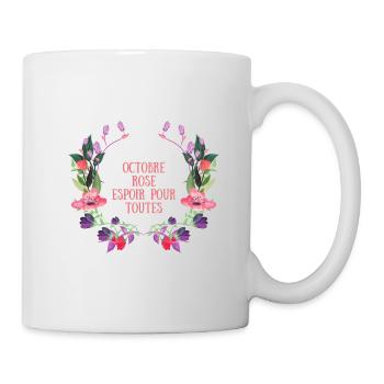 mois de la sensibilisation au cancer du sein - Mug blanc - blanc - Droite